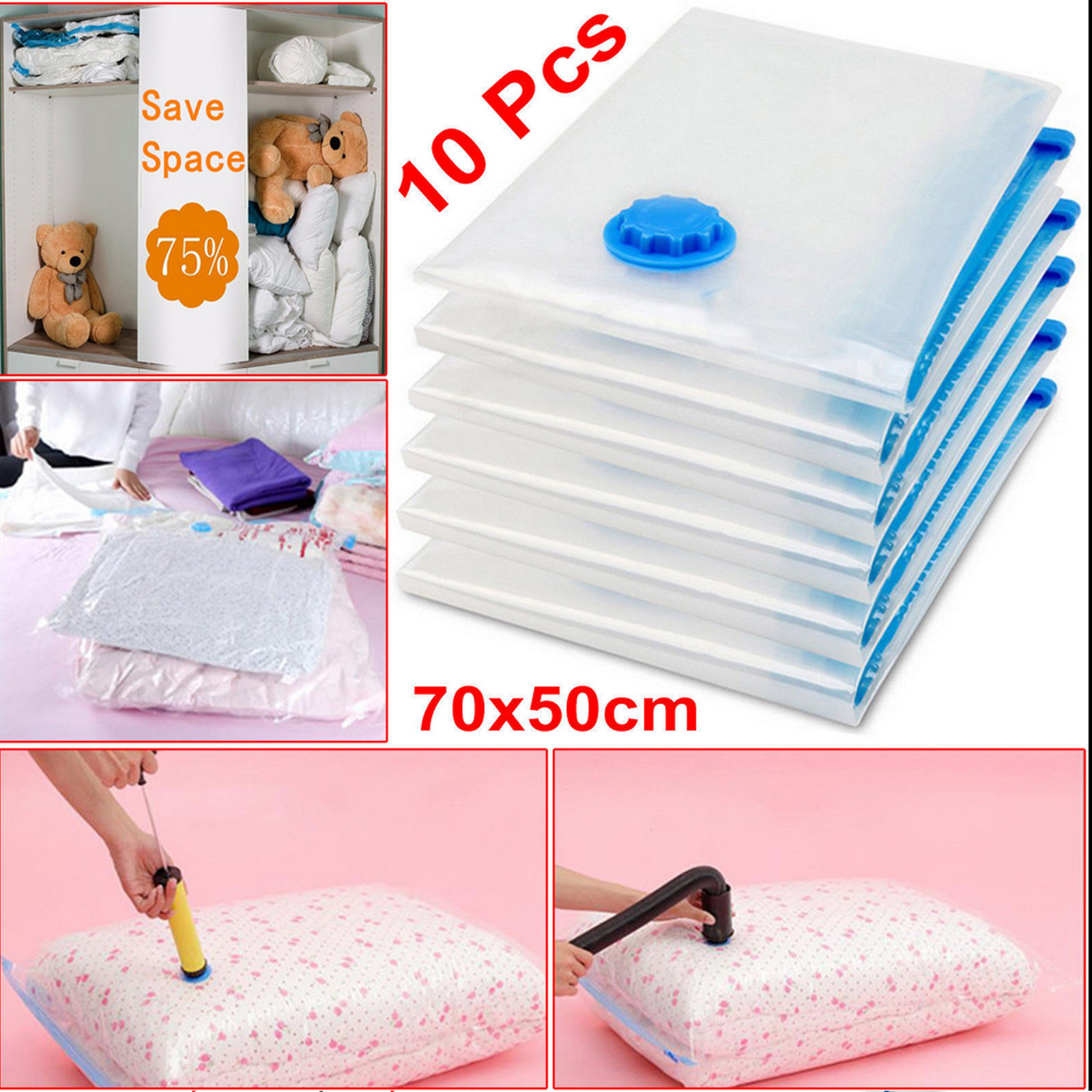 Vacuum Storage Bags 50x70cm He - Space Blanket Heavy 评论和价格