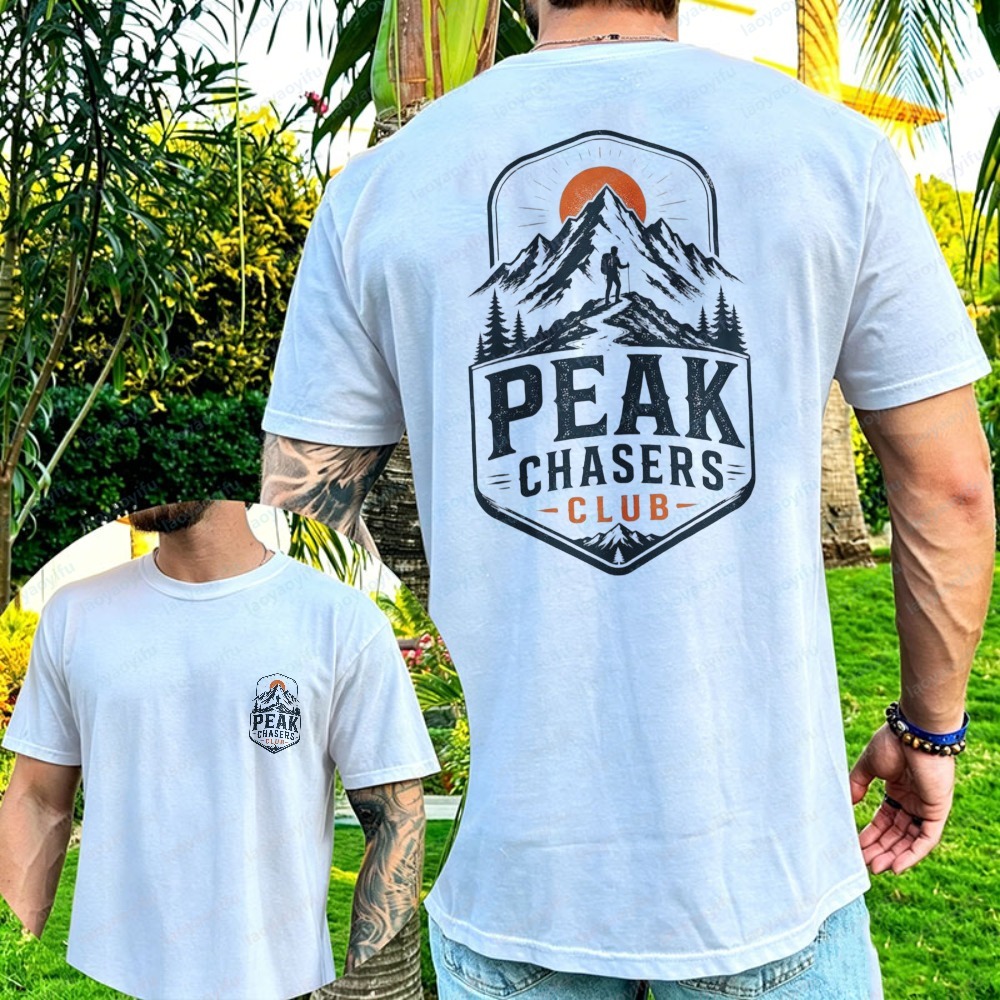 Peak Chasers Club Tshirt Fashi - Outdoor Adventure Club 评论和价格